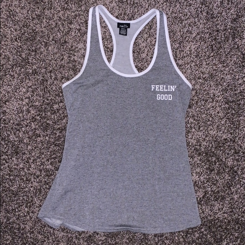 Women's Feelin' Good Tank Top Grey